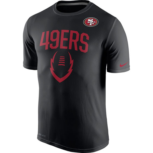 Men NFL San Francisco 49ers Nike Legend Icon Performance TShirt  Black